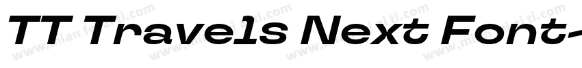 TT Travels Next Font字体转换